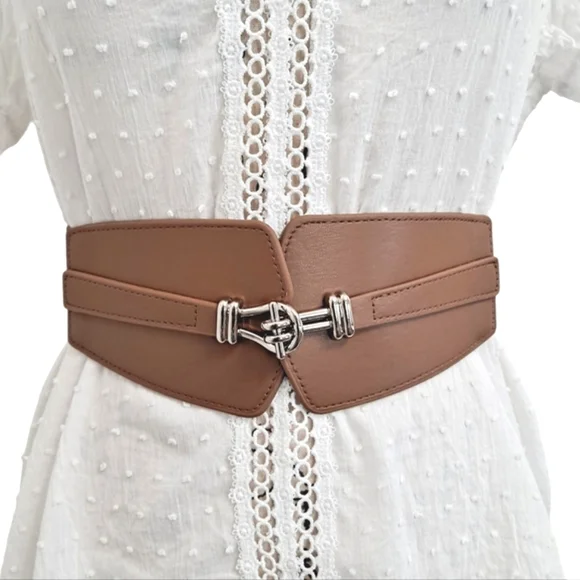 Boutique | Accessories | Brown Corset Boho Elastic Wide Faux  display picture 1